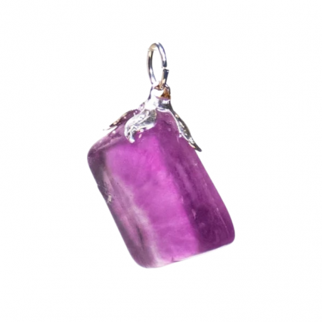 Ciondolo Fluorite Viola Pietra Naturale