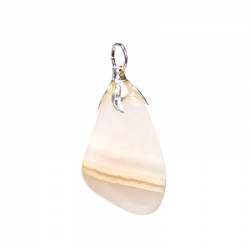 Ciondolo Mangano Calcite Pietra Naturale - (±1,5 - 3cm)