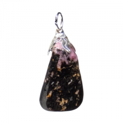 Ciondolo Rodonite Pietra Naturale - (± 1,5 - 3cm)