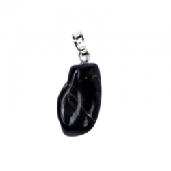 Pendente Onice Nera Pietra Naturale forata