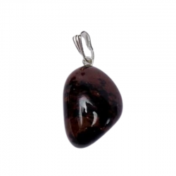 Ciondolo Ossidiana Mahogany Pietra Naturale con gancio