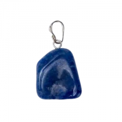 Ciondolo Quarzo Blu Pietra Naturale con gancio - (±1 - 3cm)
