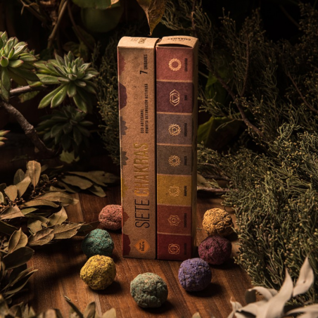 7 Chakras - 7 Bombitas Smudge 100% Erbe Naturali - Sagrada Madre
