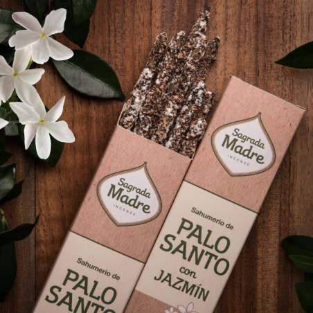 Palo Santo & Gelsomino - 8 Bastoni Smudge 100% Naturali - Sagrada Madre