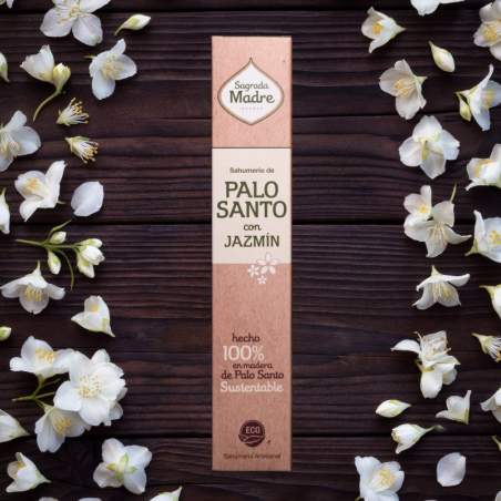 Palo Santo & Gelsomino - 8 Bastoni Smudge 100% Naturali - Sagrada Madre