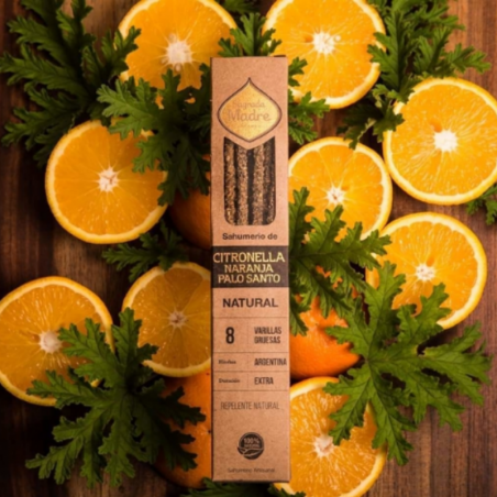 Citronella, Arancia & Palo Santo - 8 Bastoni Smudge 100% Naturale - Sagrada Madre