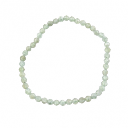 Braccialetto Apatite Verde Perline Sfaccettate pietra naturale