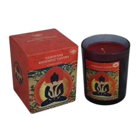 Candela profumata Vajrayana Buddhist Tantra Cera di Soia Green Tree - 210gr.