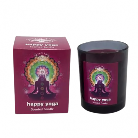Candela profumata Happy Yoga Cera di Soia Green Tree - 210gr.