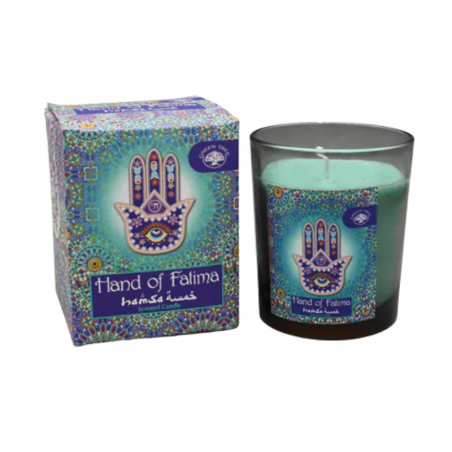 Candela profumata Mano di Fatima Cera di Soia Green Tree - 210gr.
