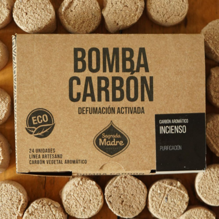 Olibano - 24 Compresse Carbone Smudge 100% Vegetali - Sagrada Madre