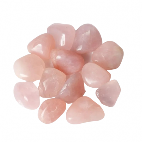 Quarzo Rosa Sacchetto Pietre Burattate (3 / 5 Pietre - 50gr.)