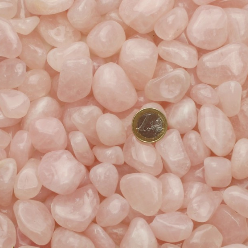 Quarzo Rosa Sacchetto Pietre Burattate (3 / 5 Pietre - 50gr.)