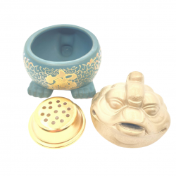 Bruciatore per Resine Luxury in Ceramica (10 x 7cm - 400gr.) - Rana Feng Shui 2