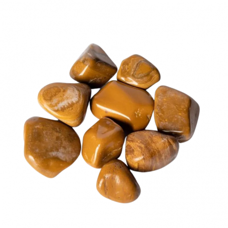 Diaspro Giallo Sacchetto Pietre Burattate (10 / 12 Pietre - 50gr.) - Qualità A