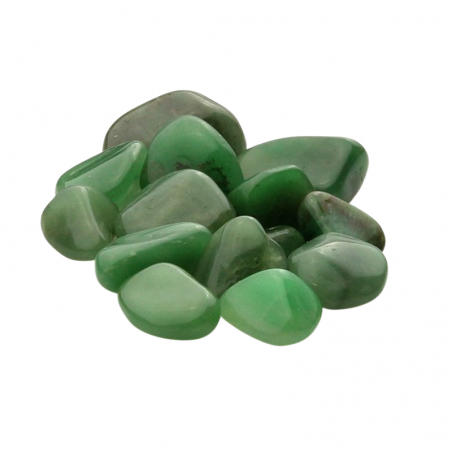 Quarzo Verde Sacchetto Pietre Burattate (5 / 6 Pietre - 50gr.) - Qualità A