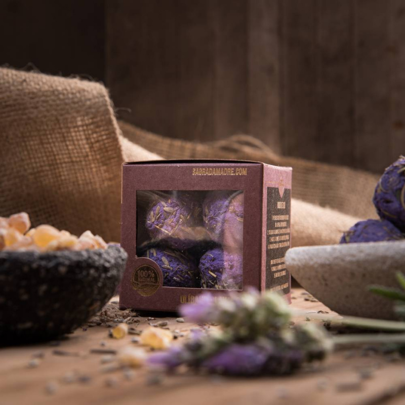 Olibano & Lavanda - 8 Bombitas Premium Smudge 100% Erbe Naturali - Sagrada Madre