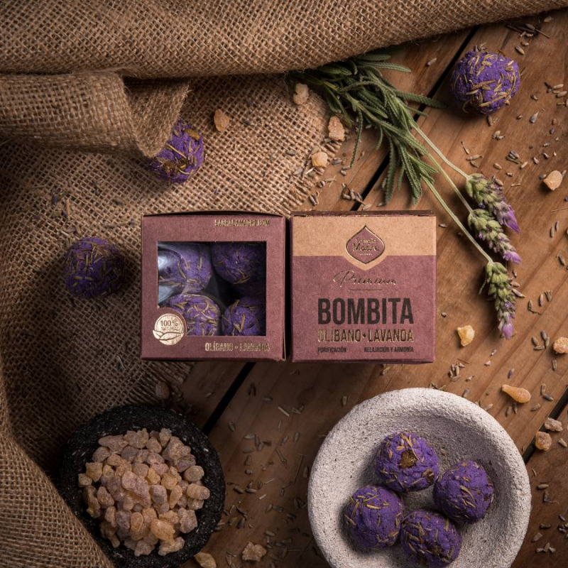 Olibano & Lavanda - 8 Bombitas Premium Smudge 100% Erbe Naturali - Sagrada Madre