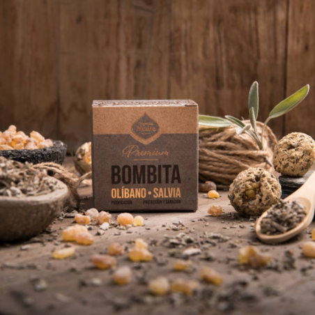 Olibano & Salvia - 8 Bombitas Premium Smudge 100% Erbe Naturali - Sagrada Madre