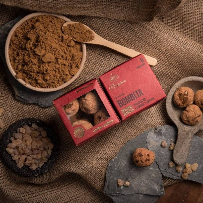 Olibano & Sandalo - 8 Bombitas Premium Smudge 100% Erbe Naturali - Sagrada Madre