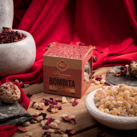 Olibano & Rosa - 8 Bombitas Premium Smudge Olibano Rosas 100% Erbe Naturali - Sagrada Madre
