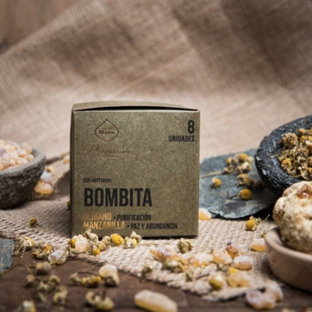 Olibano & Camomilla - 8 Bombitas Premium Smudge Olibano Manzanilla 100% Erbe Naturali - Sagrada Madre