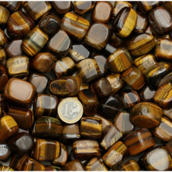 Occhio di Tigre Sacchetto Pietre Burattate - (3 / 5 Pietre - 50gr.) 2