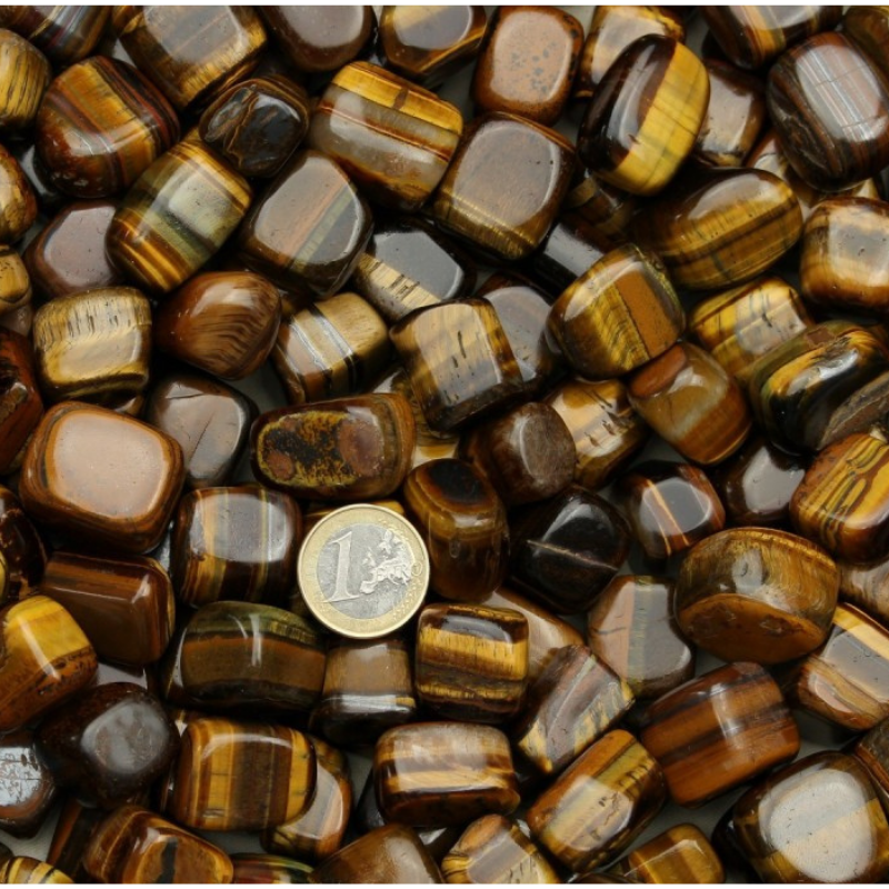 Occhio di Tigre Sacchetto Pietre Burattate - (3 / 5 Pietre - 50gr.)