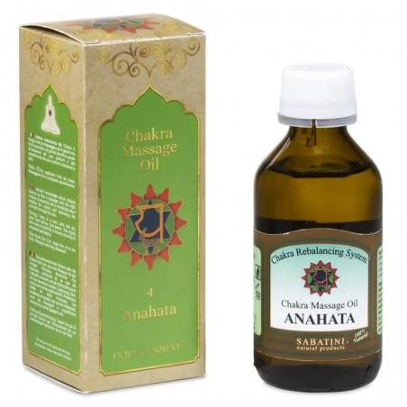 4° Chakra Anahata Olio da Massaggio Fiore d’Oriente - Chakra del Cuore - 100ml