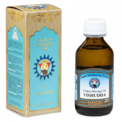 5° Chakra Vishuddha Olio da Massaggio Fiore d’Oriente - Chakra della Gola - 100ml