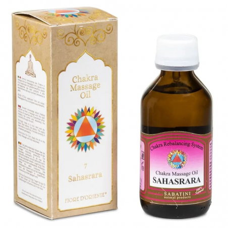 7° Chakra Sahasrara Olio da Massaggio Fiore d’Oriente - Chakra della Corona - 100ml