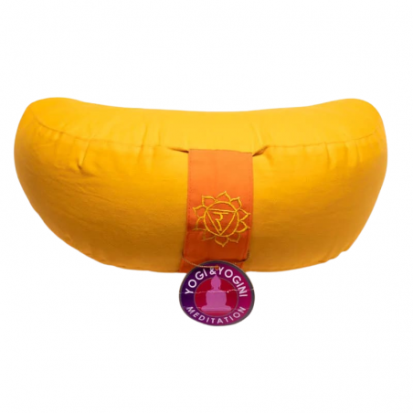 Cuscino Yoga per Meditazione 3° Chakra - Mezzaluna