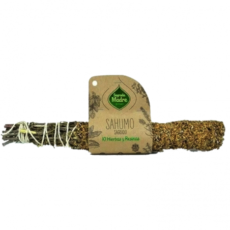 10 Erbe Smudge Hierbas y Resinas Sagrada Madre - (22-25cm - 50-60gr.)