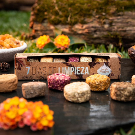 7 Giorni Pulizia Energetica - 7 Compresse Smudge 100% Erbe Naturali - Sagrada Madre