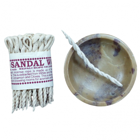 Sandalo & Spezie Incenso in corda Nepalese dell'Himalaya Masala
