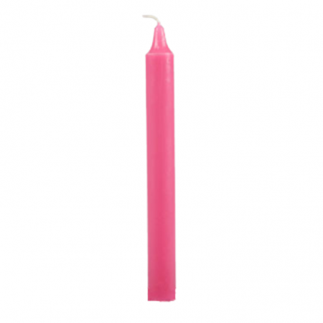 Candela da Tavolo alta qualità (22 x 2cm) - Rosa-Fucsia