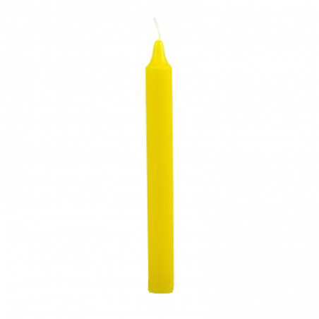 Candela da Tavolo alta qualità (20 x 2cm) - Giallo Brillante