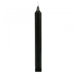Candela da Tavolo alta qualità (22 x 2cm - ± 8 ore) Stoppino in Cotone - Nera