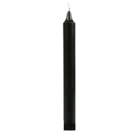 Candela da Tavolo alta qualità (22 x 2cm - ± 8 ore) Stoppino in Cotone - Nera