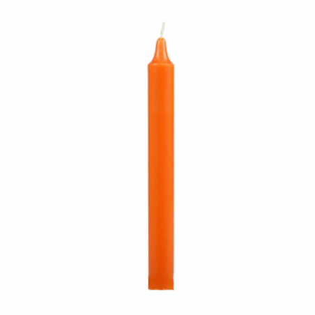 Candela da Tavolo alta qualità (20 x 2cm) - Arancione