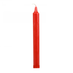 Candela da Tavolo alta qualità (22 x 2cm) - Rossa