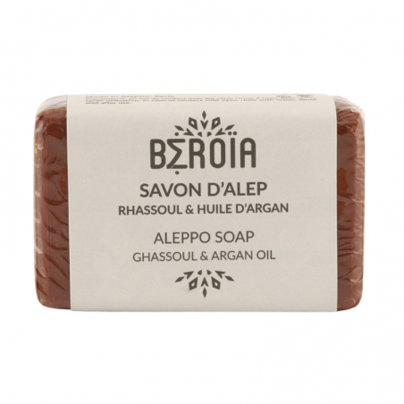Sapone di Aleppo con rhassoul "terra argillosa" e olio d’argan - Beroia