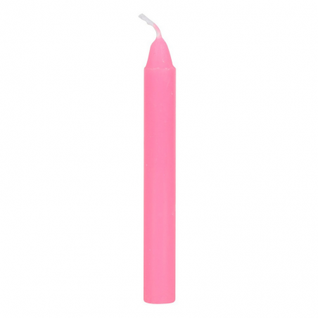 Amicizia Set 12 candele per incantesimi in cera - Rosa