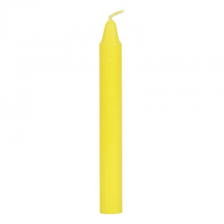 Successo Set 12 candele per incantesimi in cera - Giallo 2