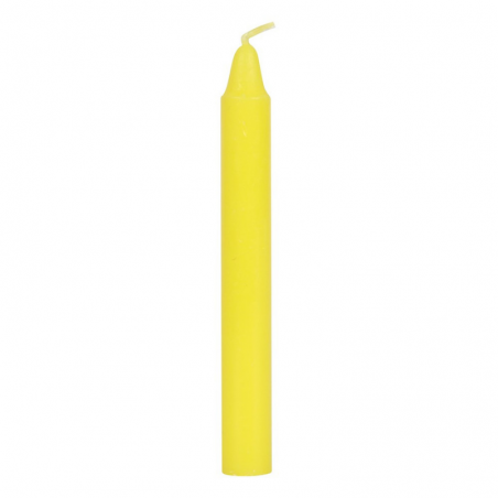 Successo Set 12 candele per incantesimi in cera - Giallo