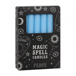 Pace Set 12 candele per incantesimi in cera - Azzurro