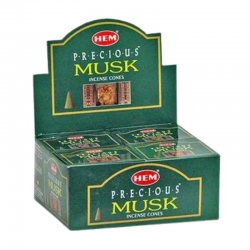 Muschio Prezioso 10 Coni Incenso Hem Precious Musk Masala