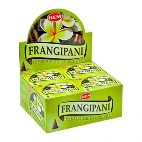 Incenso Frangipani 10 Coni Hem – Fragranza Floreale ed Esotica