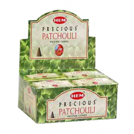 Incenso Patchouli Prezioso 10 Coni Hem – Aroma Intenso e Sensuale