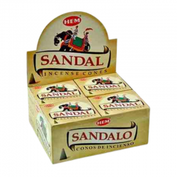 Incenso Sandalo 10 Coni Hem – Aroma Legnoso e Rilassante